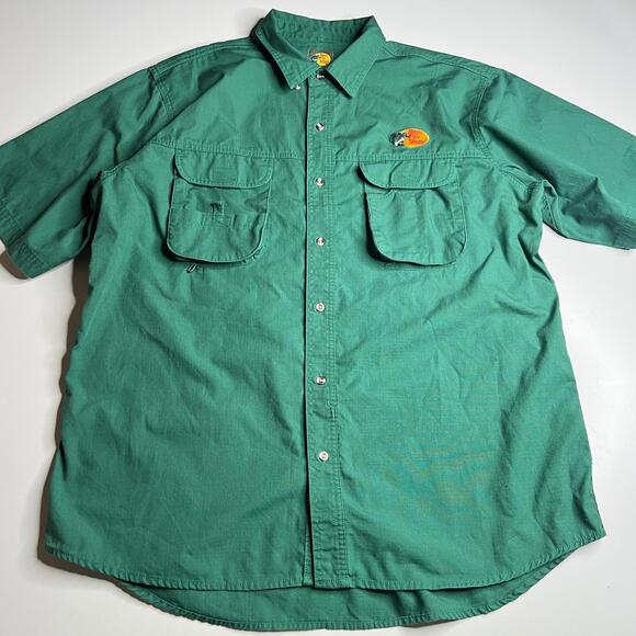 Bass Pro Shops Other - Vintage Bass Pro Shops Fishing Shirt Men’s XL Green Short Sleeve Button Front